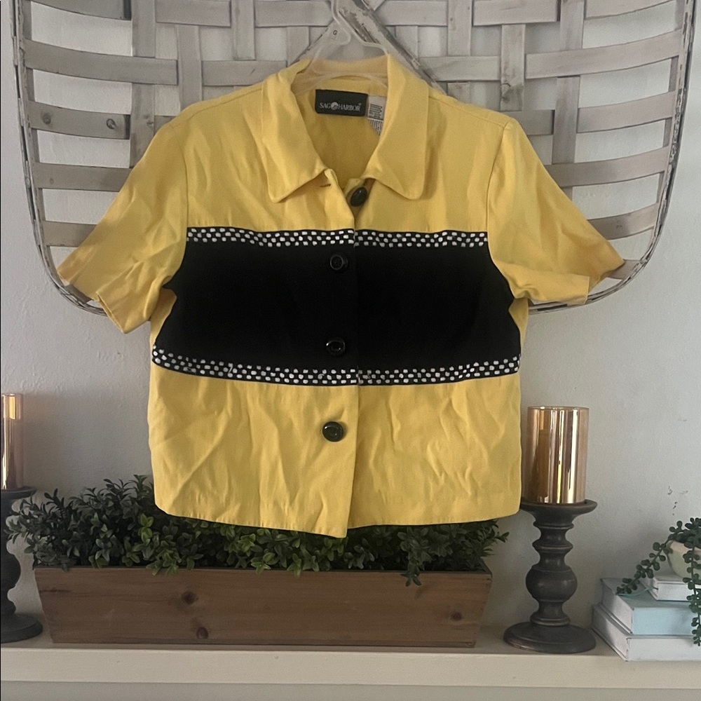 Vintage Sag Harbor Sunny Yellow Top